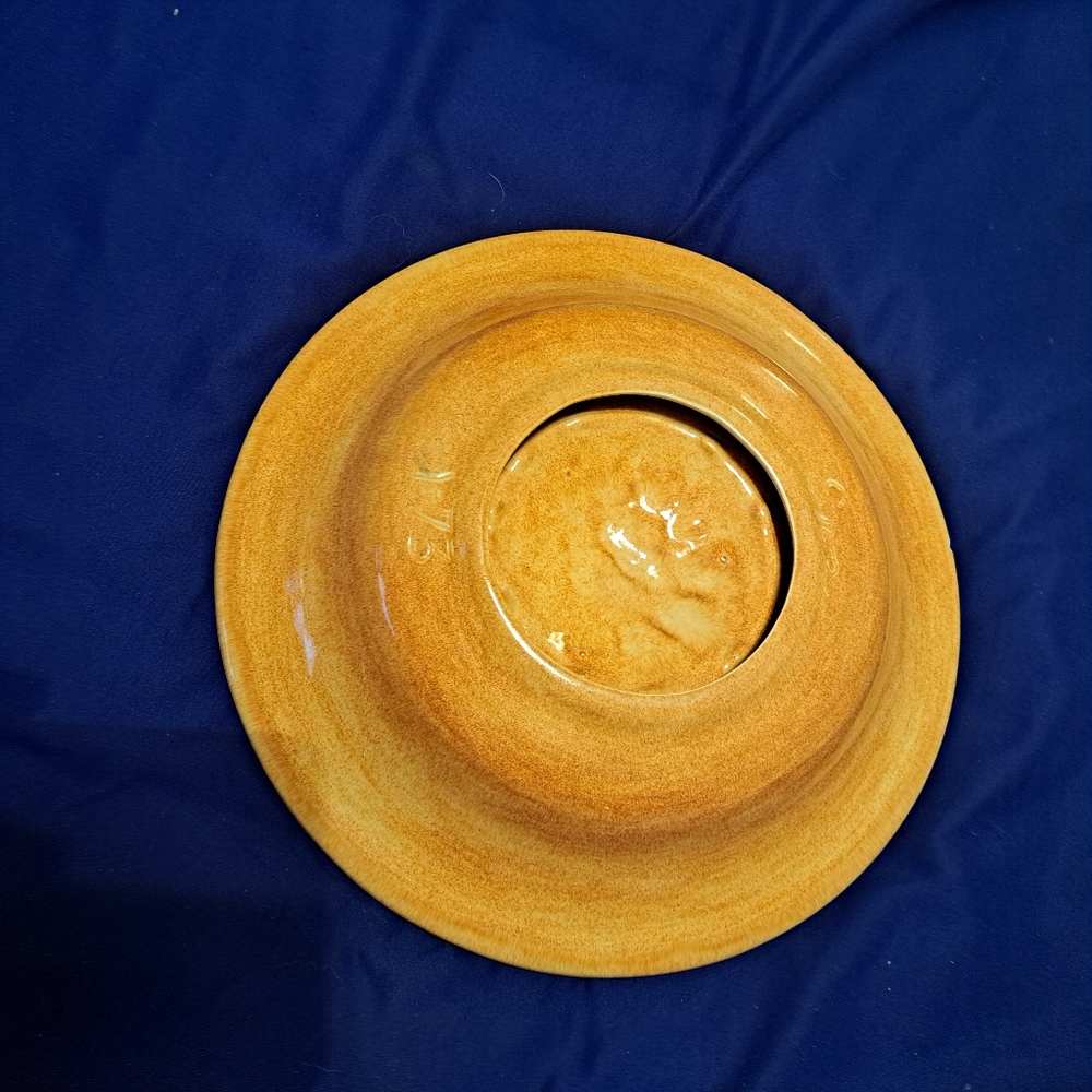 Vintage Yellow Zodiac Ceramic Plate - Picture 10 of 10